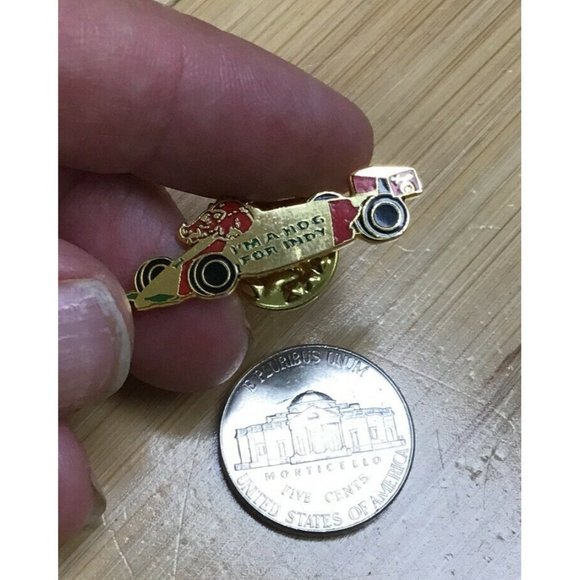 I'm A Hog For Indy Shrine Shriners Masonic Race Car Pin Pinback #38952 - Picture 3 of 3